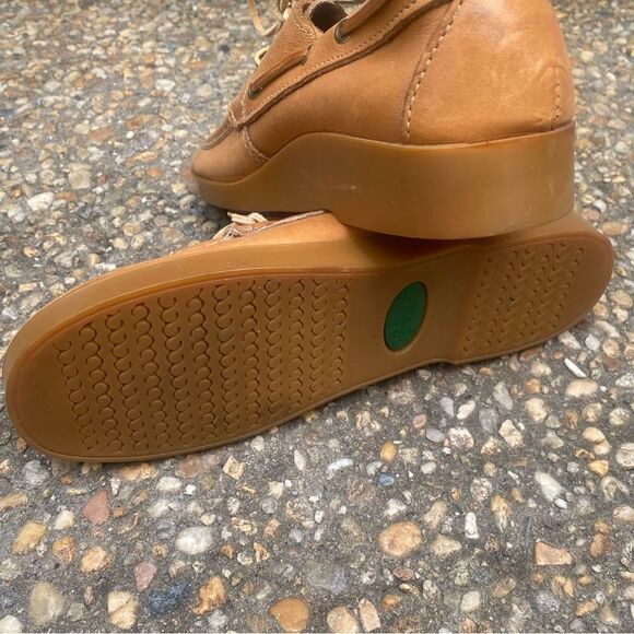 Vintage bass sugarloafer platform lace up oxfords natural leather sz 6 - Picture 4 of 6